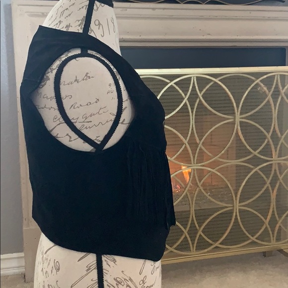 F21 Leather Fringe Vest - Picture 5 of 8